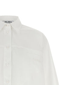 The Attico Shaped Hem Shirt White