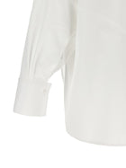 The Attico Shaped Hem Shirt White