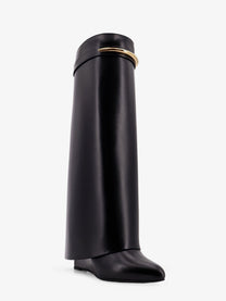 Givenchy Women's Shark Leather Boots Black