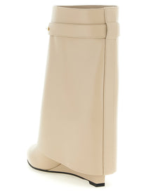 Givenchy Shark Pinch Ankle Boots Beige