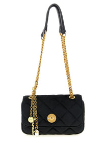 Twin Set Shaved Velvet Shoulder Strap Black