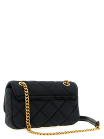 Twin Set Shaved Velvet Shoulder Strap Black