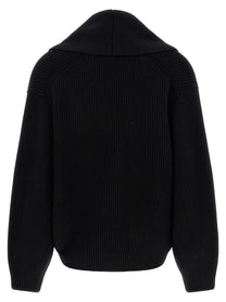 Toteme Shawl Lapel Cardigan Black