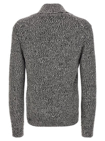 Brioni Shawl Neck Cardigan White