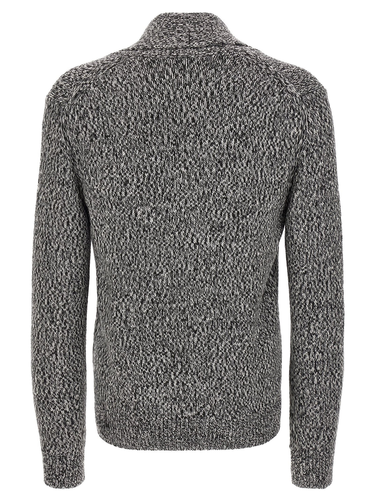 Brioni Shawl Neck Cardigan White, view 2