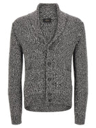Brioni Shawl Neck Cardigan White