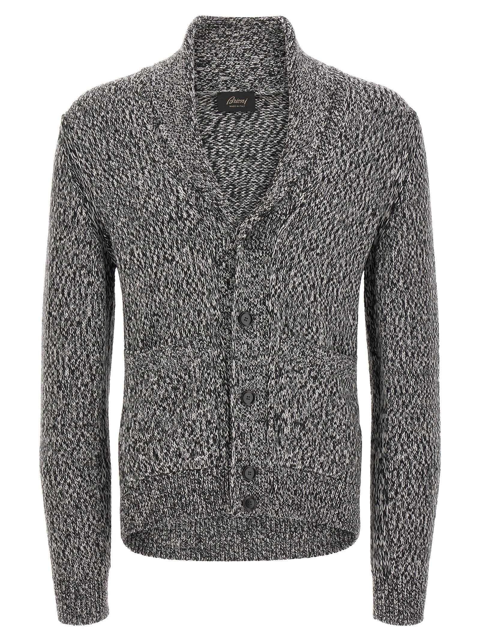 Brioni Shawl Neck Cardigan White
