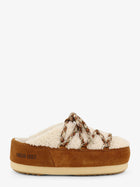 Moon Boot Women's Shearling and Suede Slip White