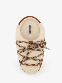 Moon Boot Women's Shearling and Suede Slip White