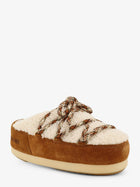 Moon Boot Women's Shearling and Suede Slip White