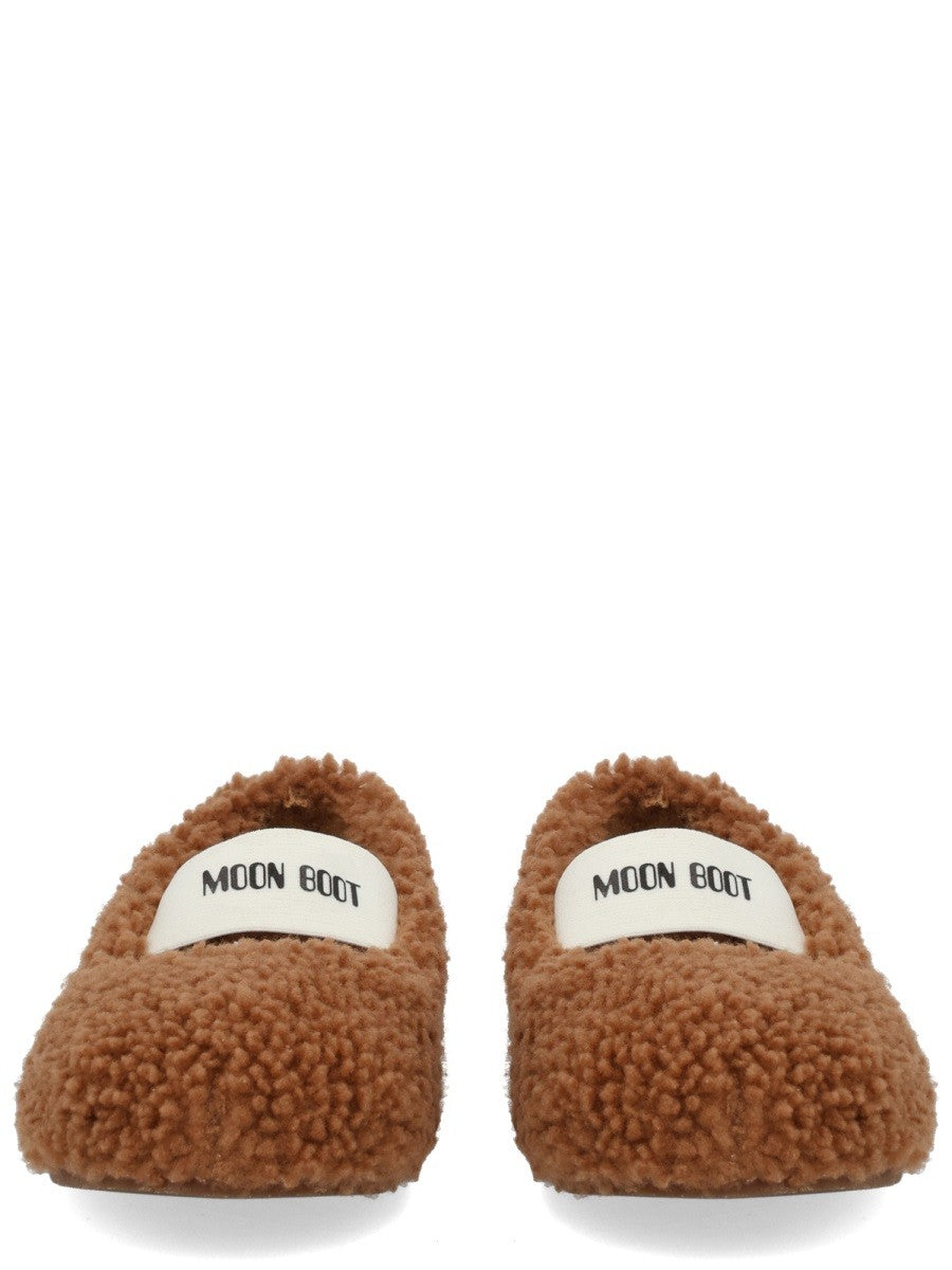 Moon Boot Women's Shearling Ballerina Brown Moon Boot