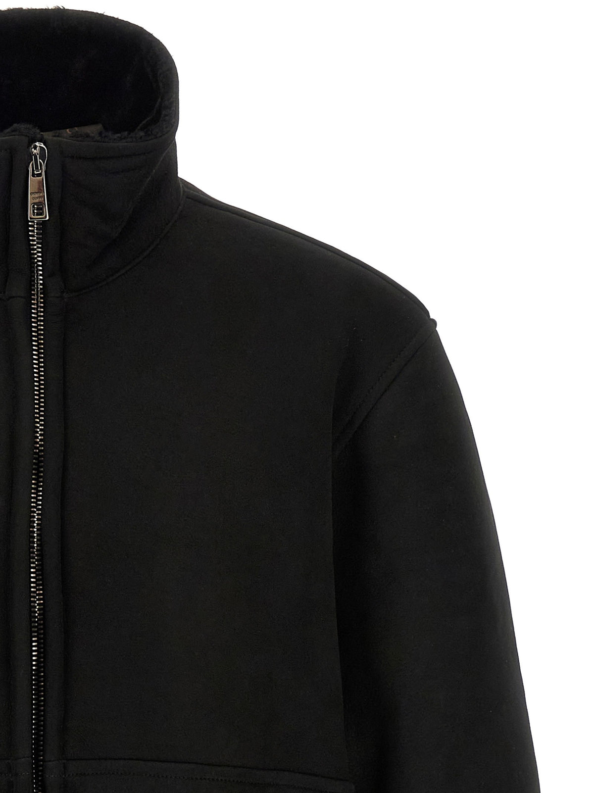 Giorgio Brato Shearling Caban Black