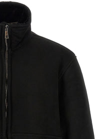 Giorgio Brato Shearling Caban Black