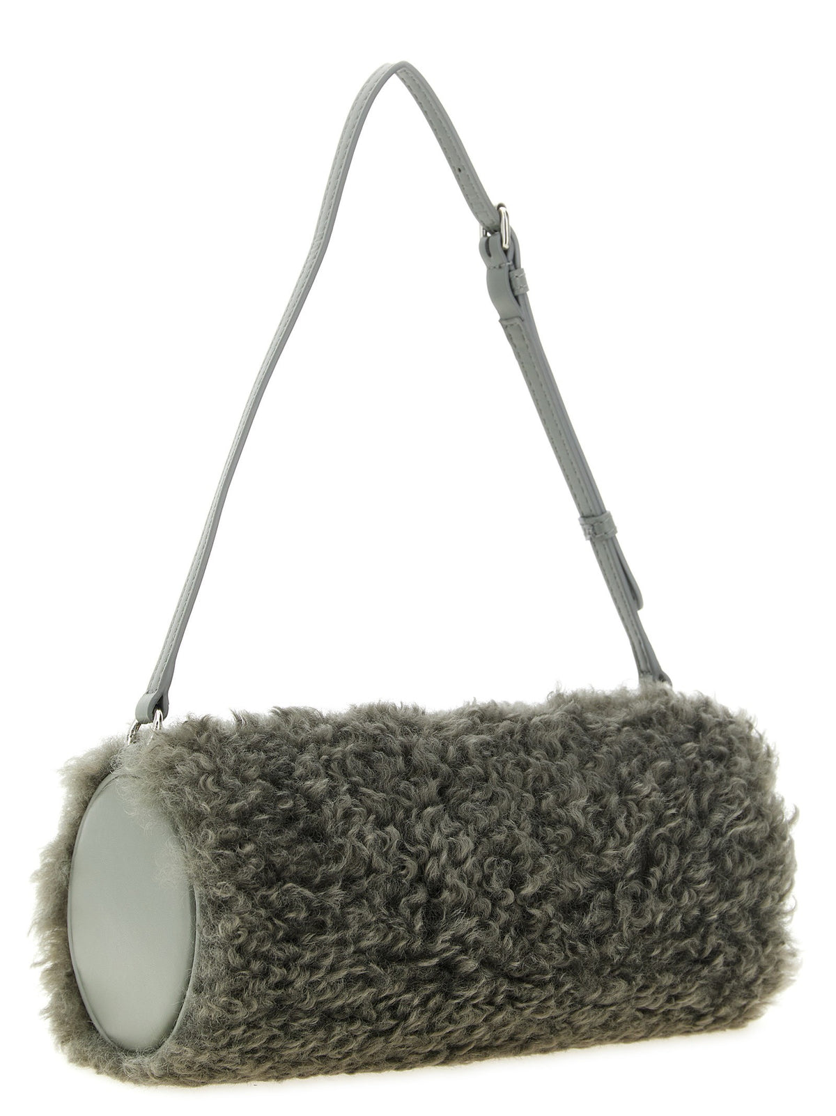 Stella McCartney Shearling Clutch Grey