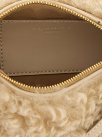 Stella McCartney Shearling Clutch Beige