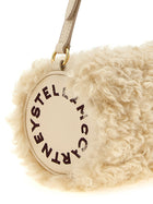 Stella McCartney Shearling Clutch Beige, view 3