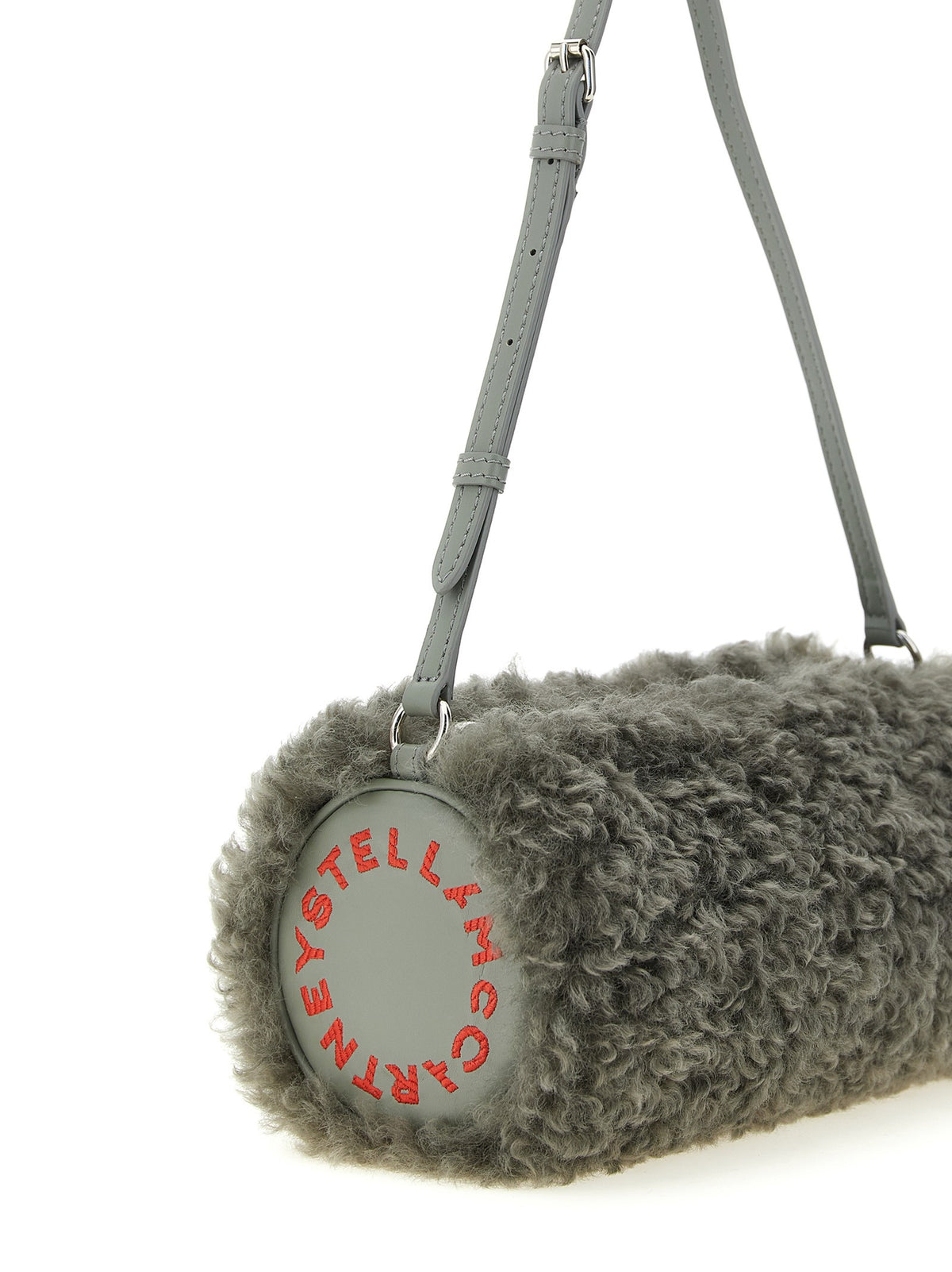Stella McCartney Shearling Clutch Grey