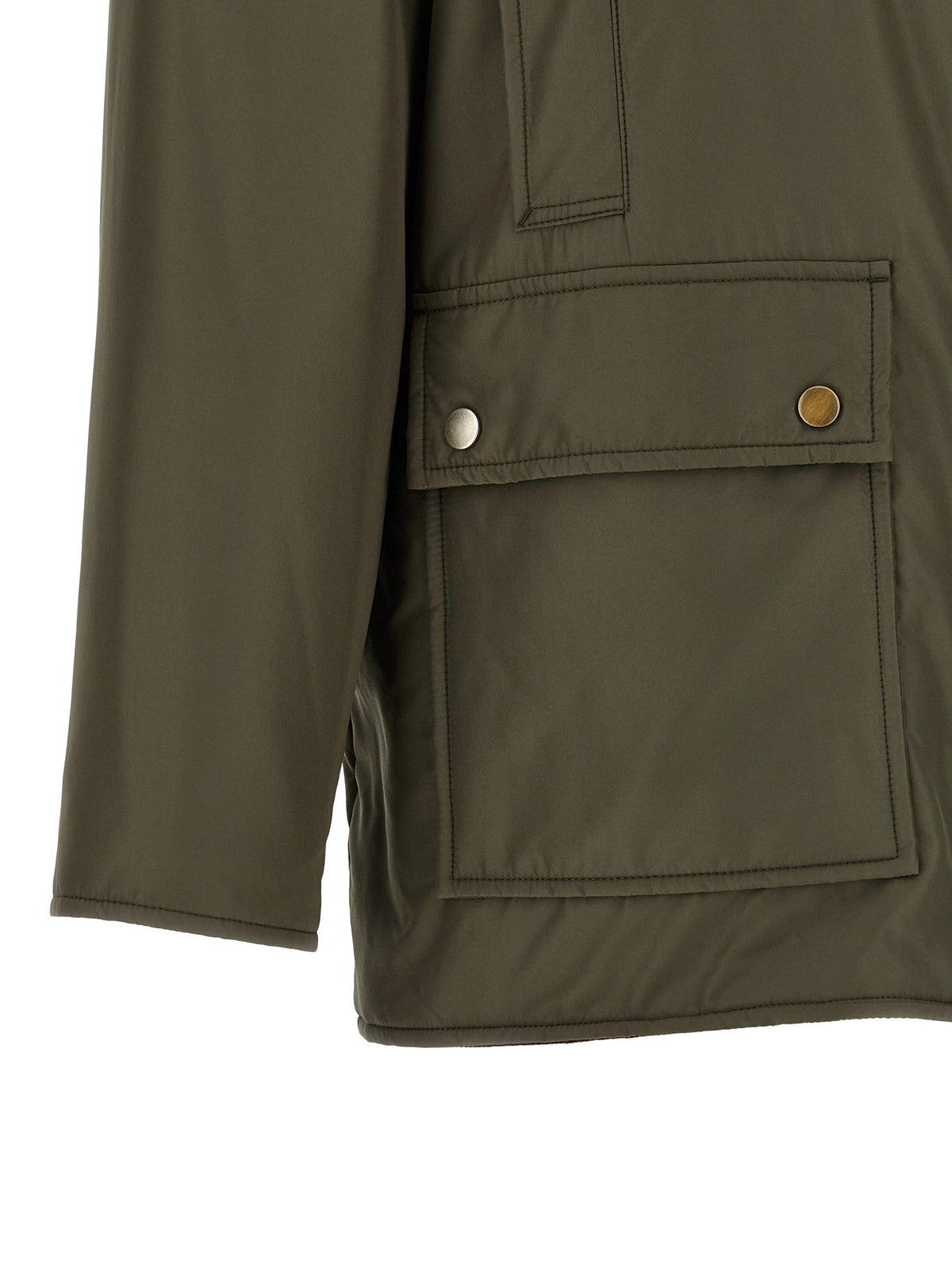 Maison Margiela Shearling Collar Parka Green
