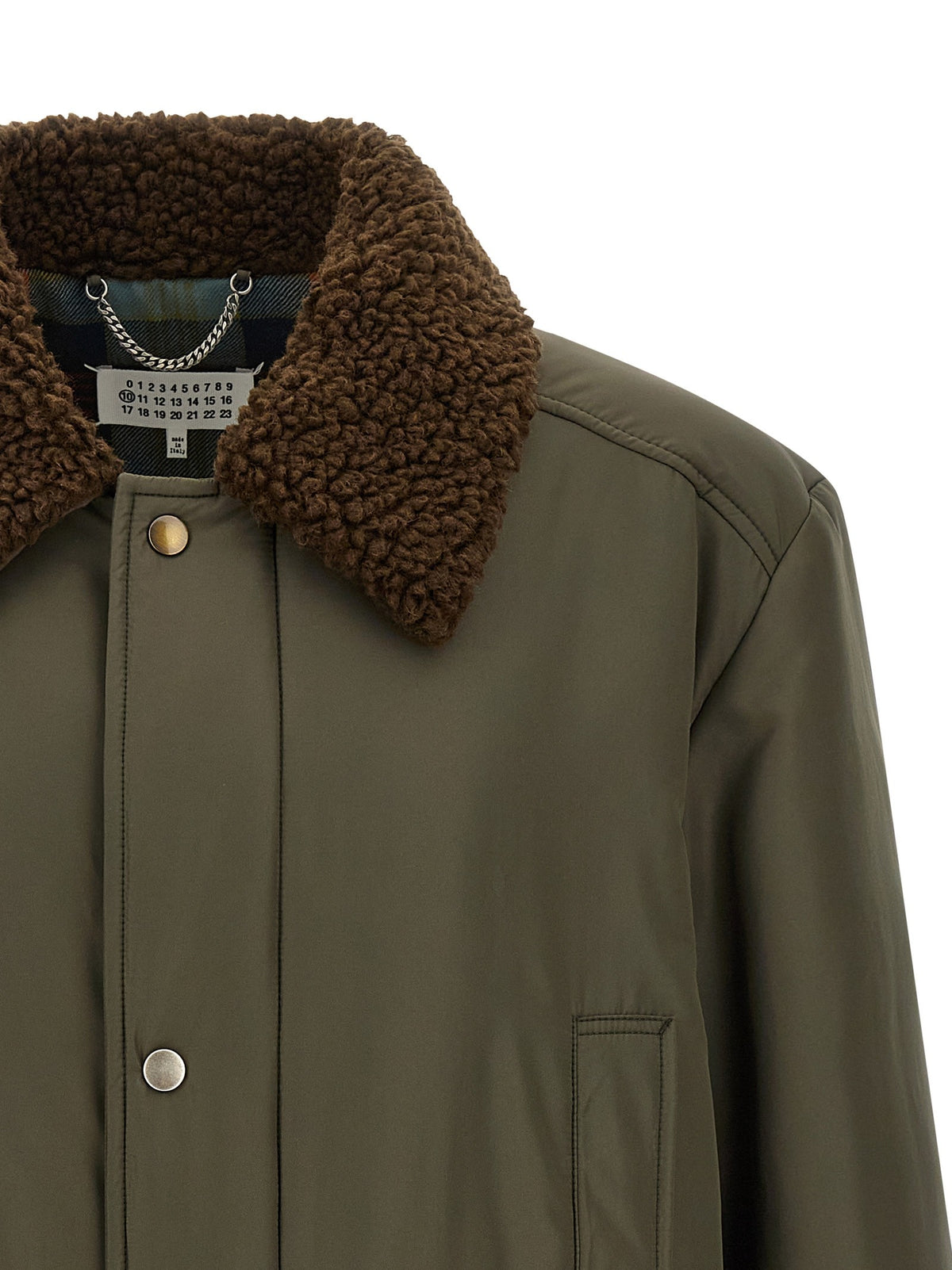 Maison Margiela Shearling Collar Parka Green, view 3