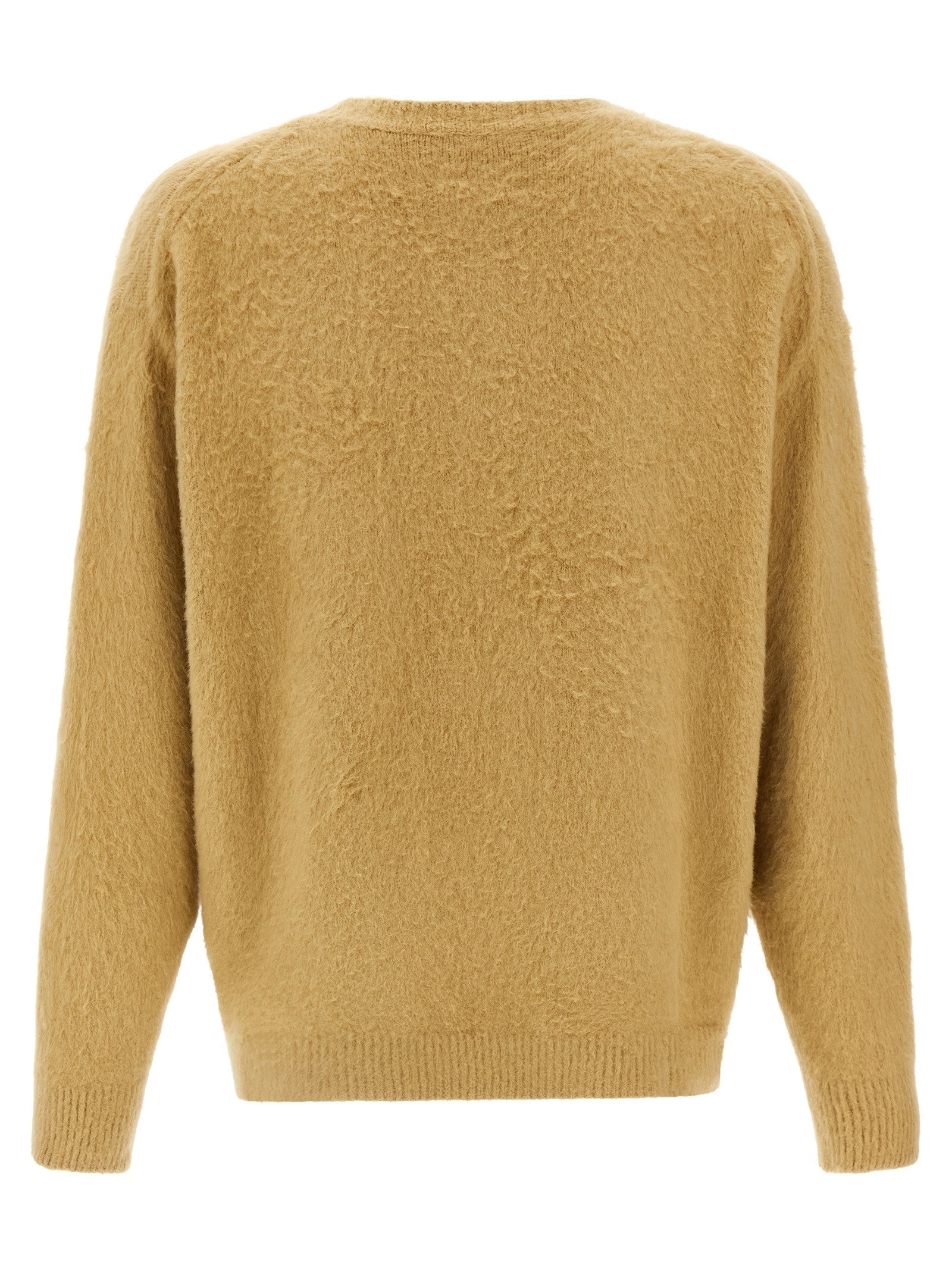 Roberto Collina Shearling Cotton Sweater Beige