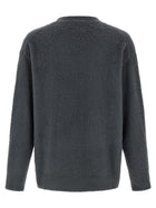 Roberto Collina Shearling Cotton Sweater Grey, view 2