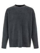 Roberto Collina Shearling Cotton Sweater Grey