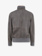 Brunello Cucinelli Men's Shearling Jacket White, view 2