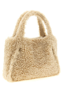 Stella McCartney Shearling Shopping Bag Beige