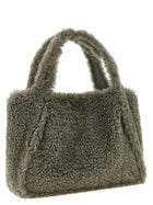 Stella McCartney Shearling Shopping Bag Grey, view 2