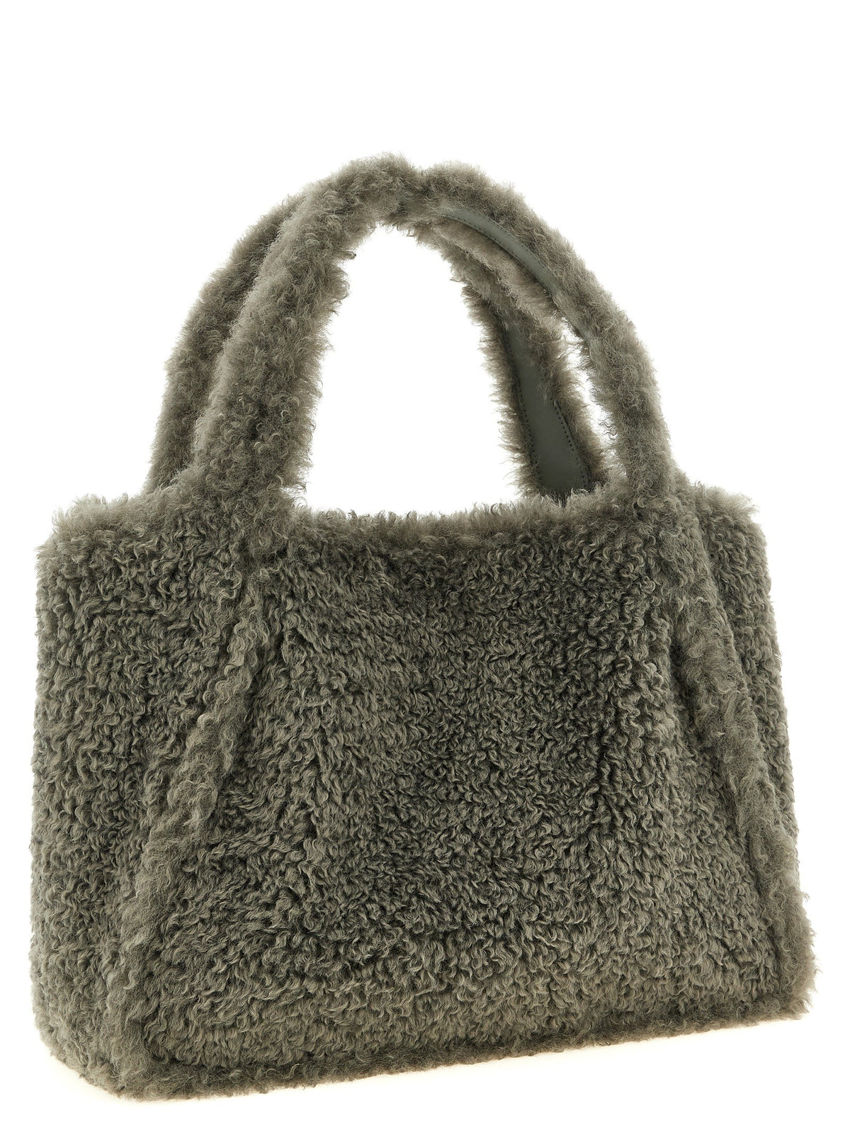 Stella McCartney Shearling Shopping Bag Grey