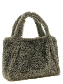 Stella McCartney Shearling Shopping Bag Grey