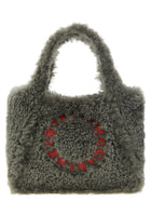 Stella McCartney Shearling Shopping Bag Grey
