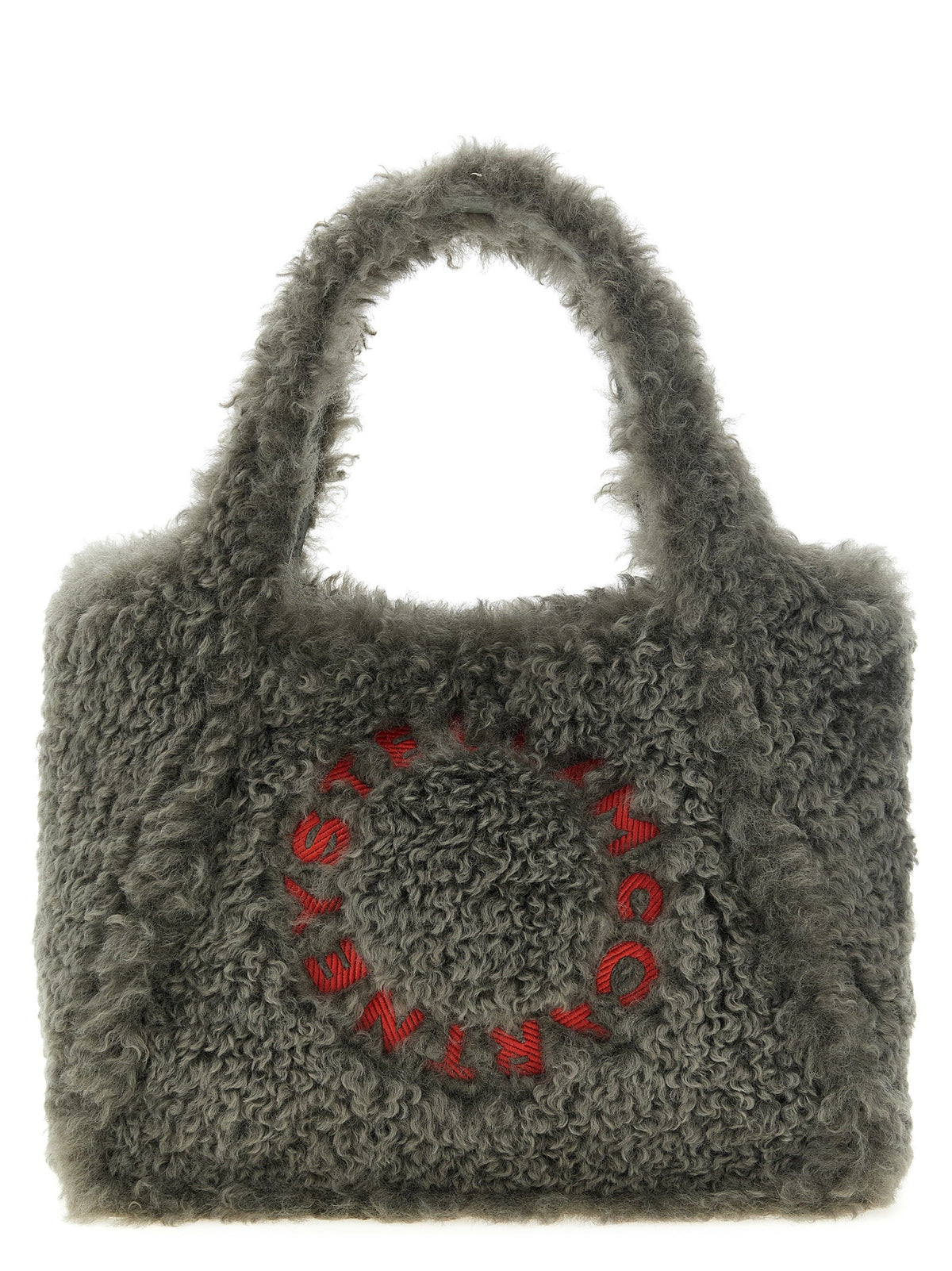 Stella McCartney Shearling Shopping Bag Grey