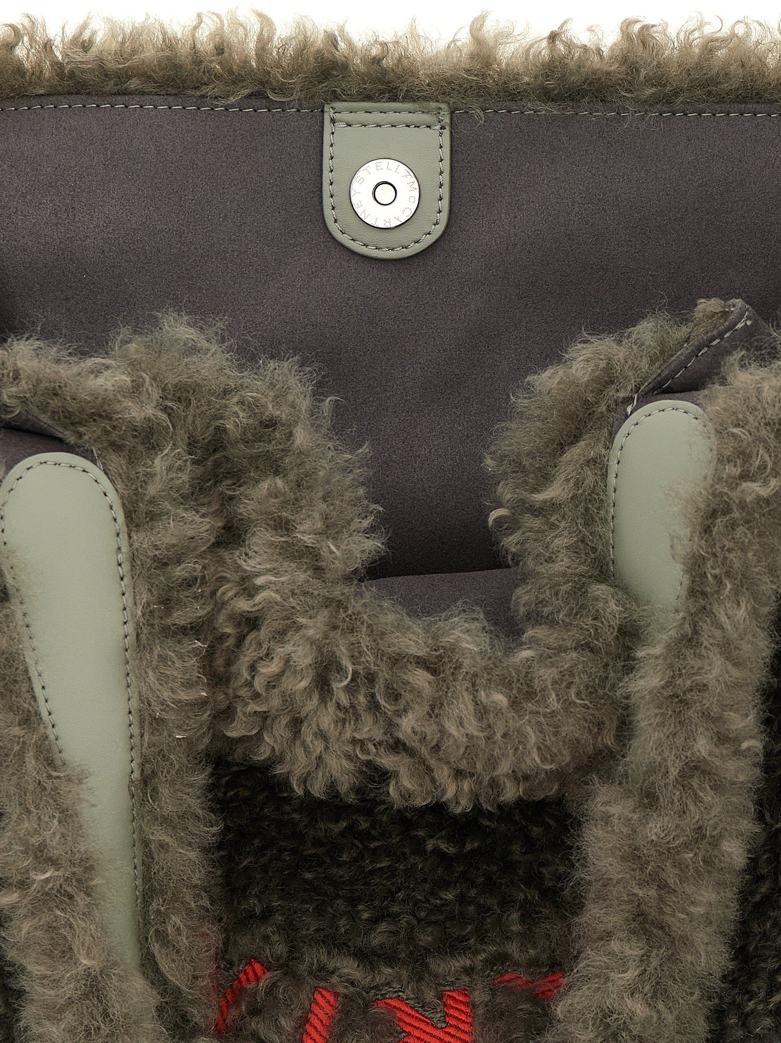 Stella McCartney Shearling Shopping Bag Grey