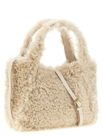 Stella McCartney Shearling Shopping Bag Beige