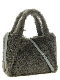 Stella McCartney Shearling Shopping Bag Grey