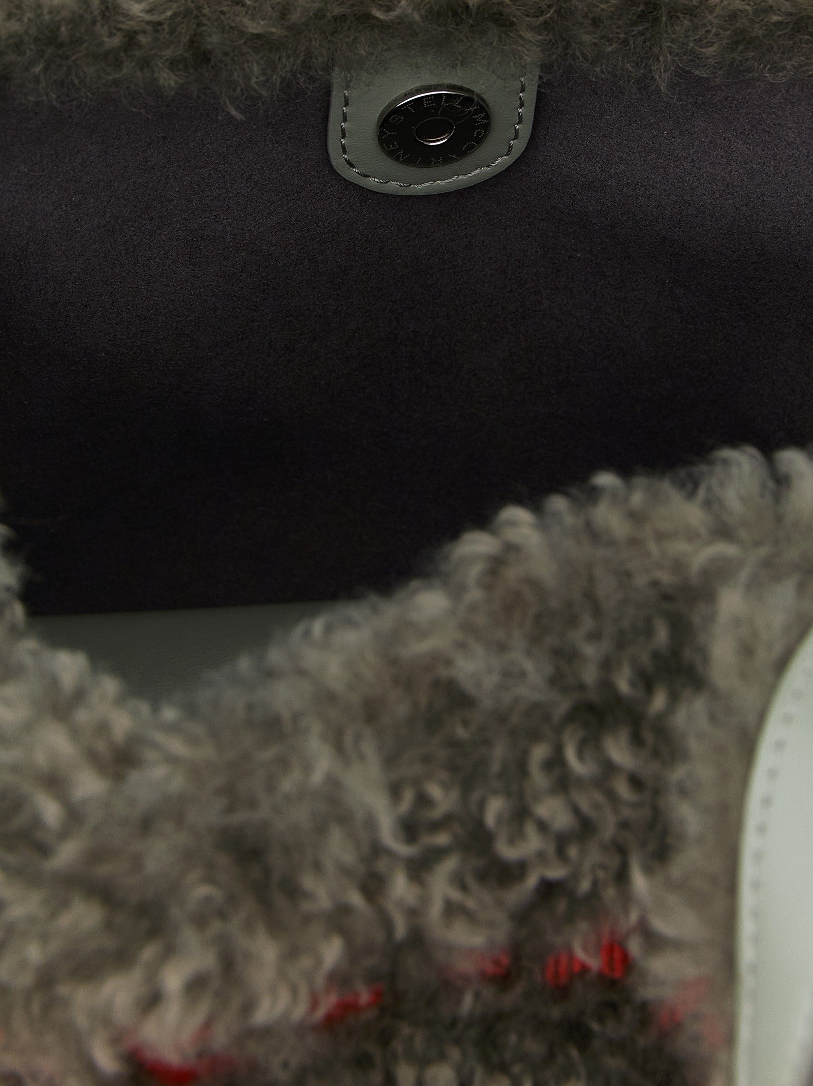 Stella McCartney Shearling Shopping Bag Grey