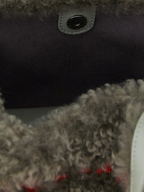 Stella McCartney Shearling Shopping Bag Grey
