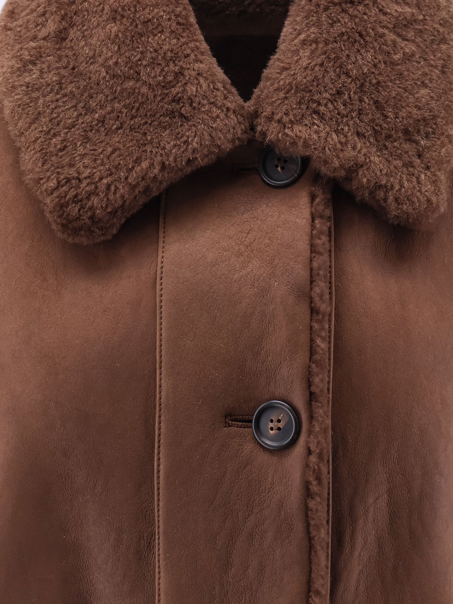Brunello Cucinelli Women's Shearling Sleeveless Jacket Brown