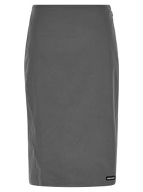 Miu Miu Sheath Skirt Grey