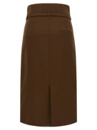 Ami Paris Sheath Skirt Brown, view 2