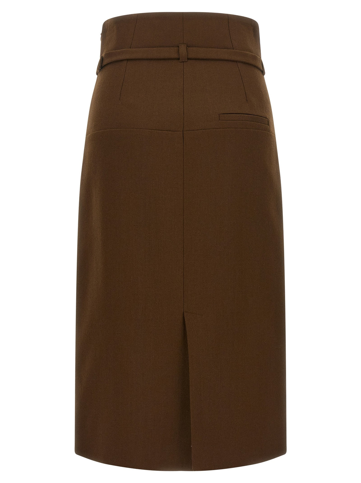 Ami Paris Sheath Skirt Brown, view 2
