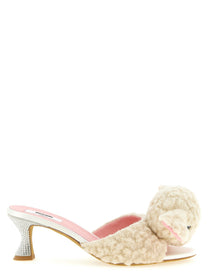 Moschino Sheep Mules White