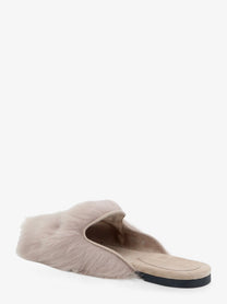 Dolce &amp; Gabbana Women's Sheepskin and Suede Sandals Grey
