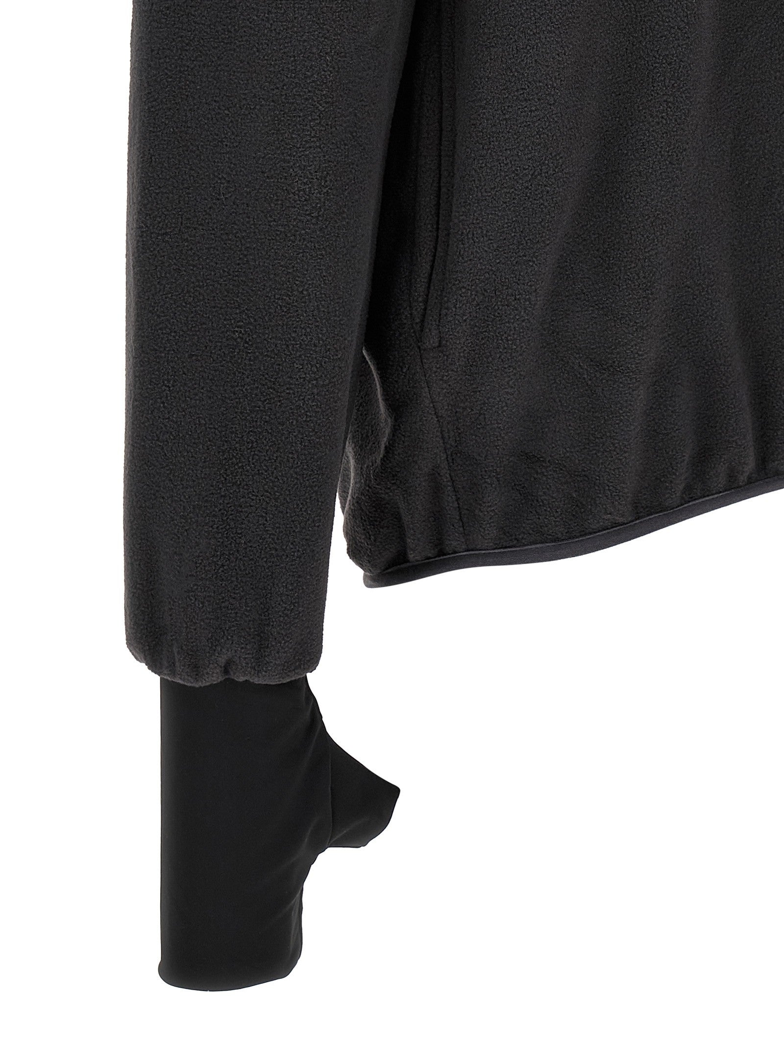 Entire Studios Shell Fleece Pullover Fleece Sweatshirt Black