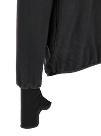 Entire Studios Shell Fleece Pullover Fleece Sweatshirt Black