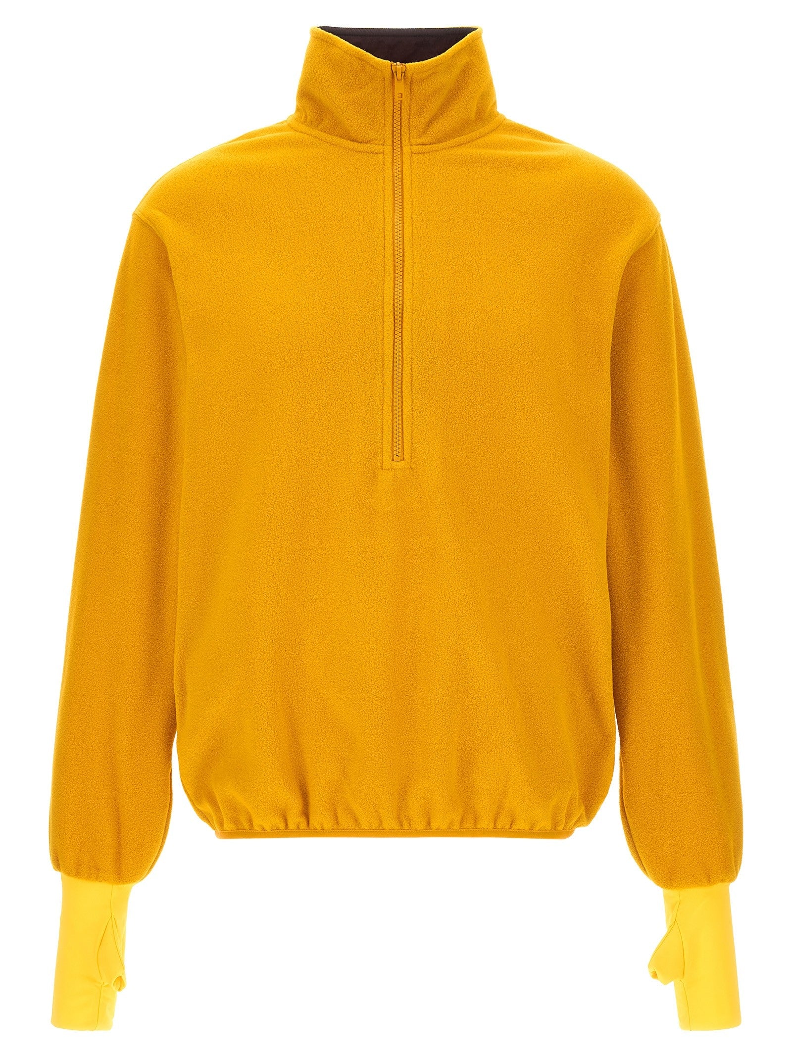 Entire Studios Shell Fleece Pullover Fleece Sweatshirt Yellow