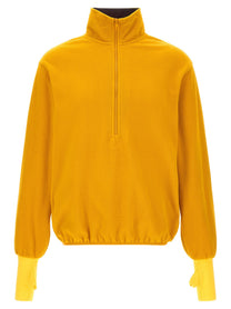 Entire Studios Shell Fleece Pullover Fleece Sweatshirt Yellow
