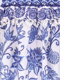 Farm Rio Women's Shell Garden Cotton Long Dress White Farm Rio