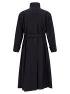 ISSEY MIYAKE Shell Trench Coat Black